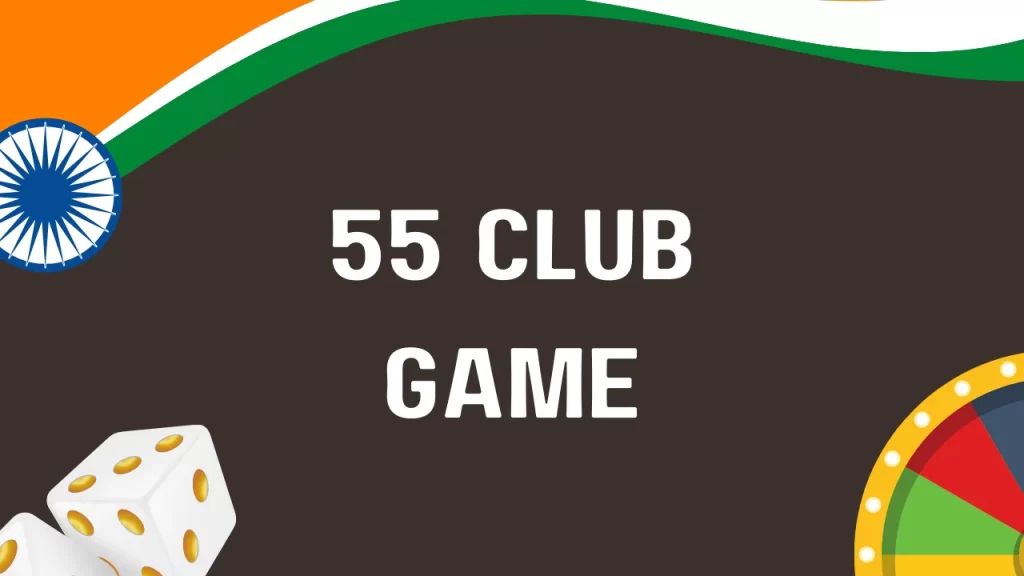 illustration text '55 club game'