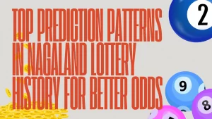 illustration text 'Top Prediction Patterns in Nagaland Lottery History for Better Odds'