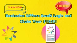 illustration text 'Exclusive Offers Await: Daman Games in Login and How to Claim Your ₹1000'