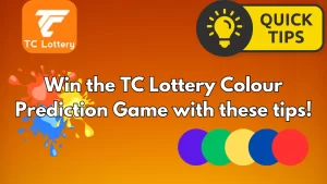 illustration text 'Win the TC Lottery Colour Prediction Game with these tips!'