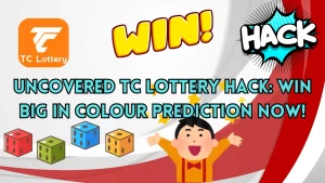 illustration text 'Uncovered TC Lottery Hack: Win Big in Colour Prediction Now!'