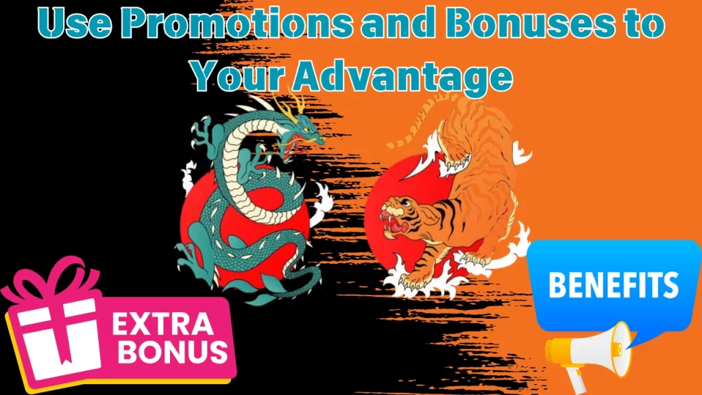 illustration text 'use promotions and bonuses to your advantage'